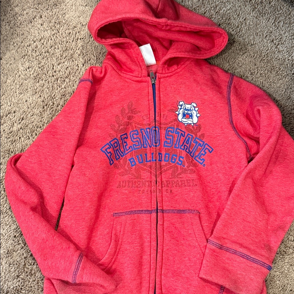 Fresno State College Kids Zippered‎ Hoodie